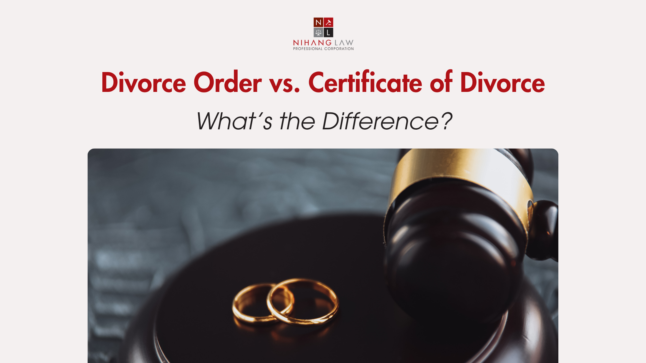 Divorce Order vs. Certificate of Divorce Ontario