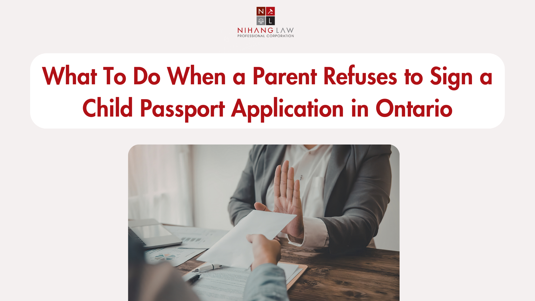 Parent Refuses to Sign a Child Passport Application in Ontario