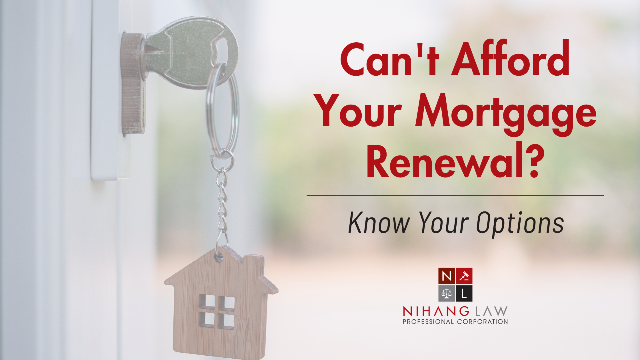 Can't Afford Your Mortgage Renewal