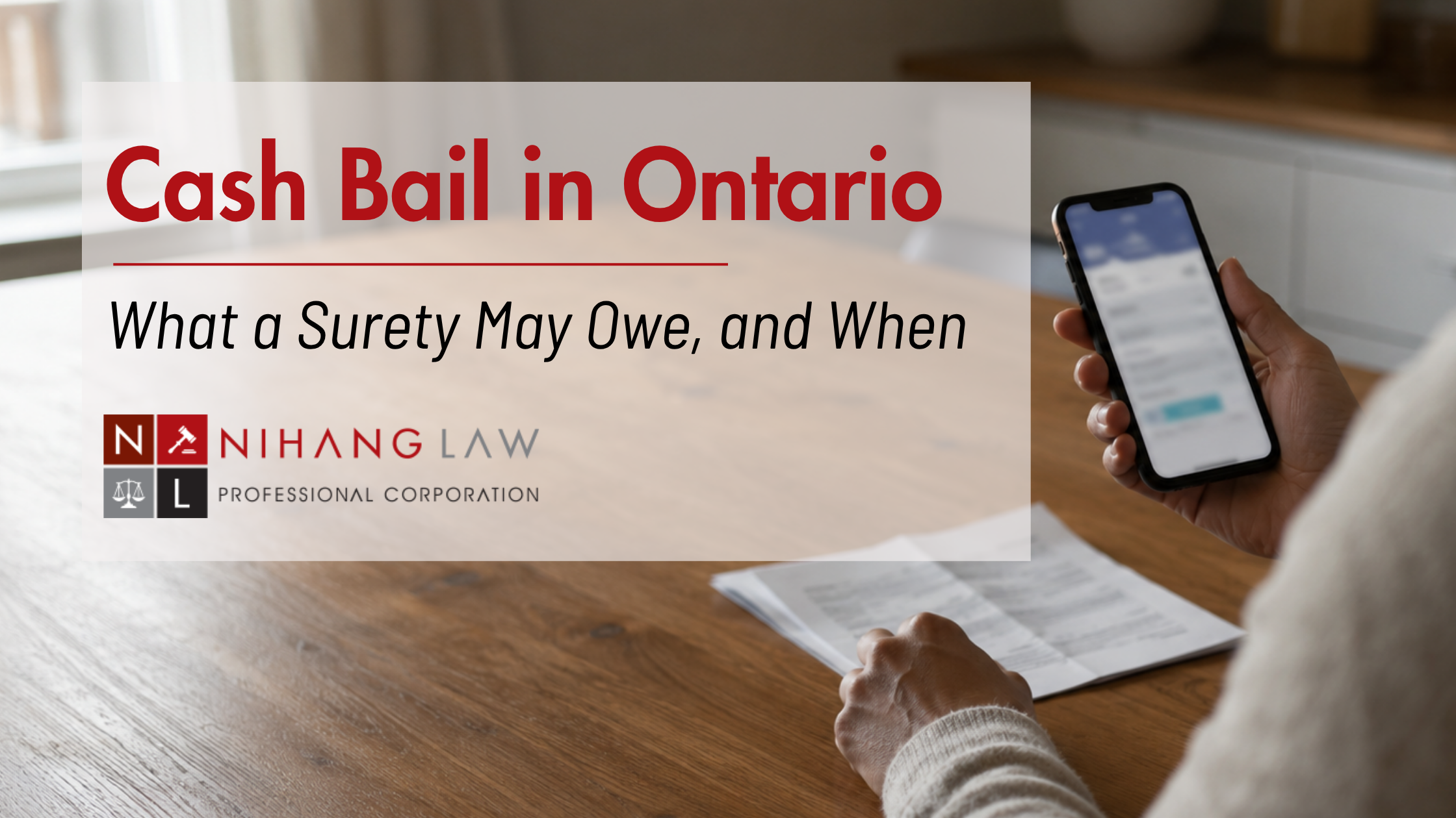 Cash Bail in Ontario